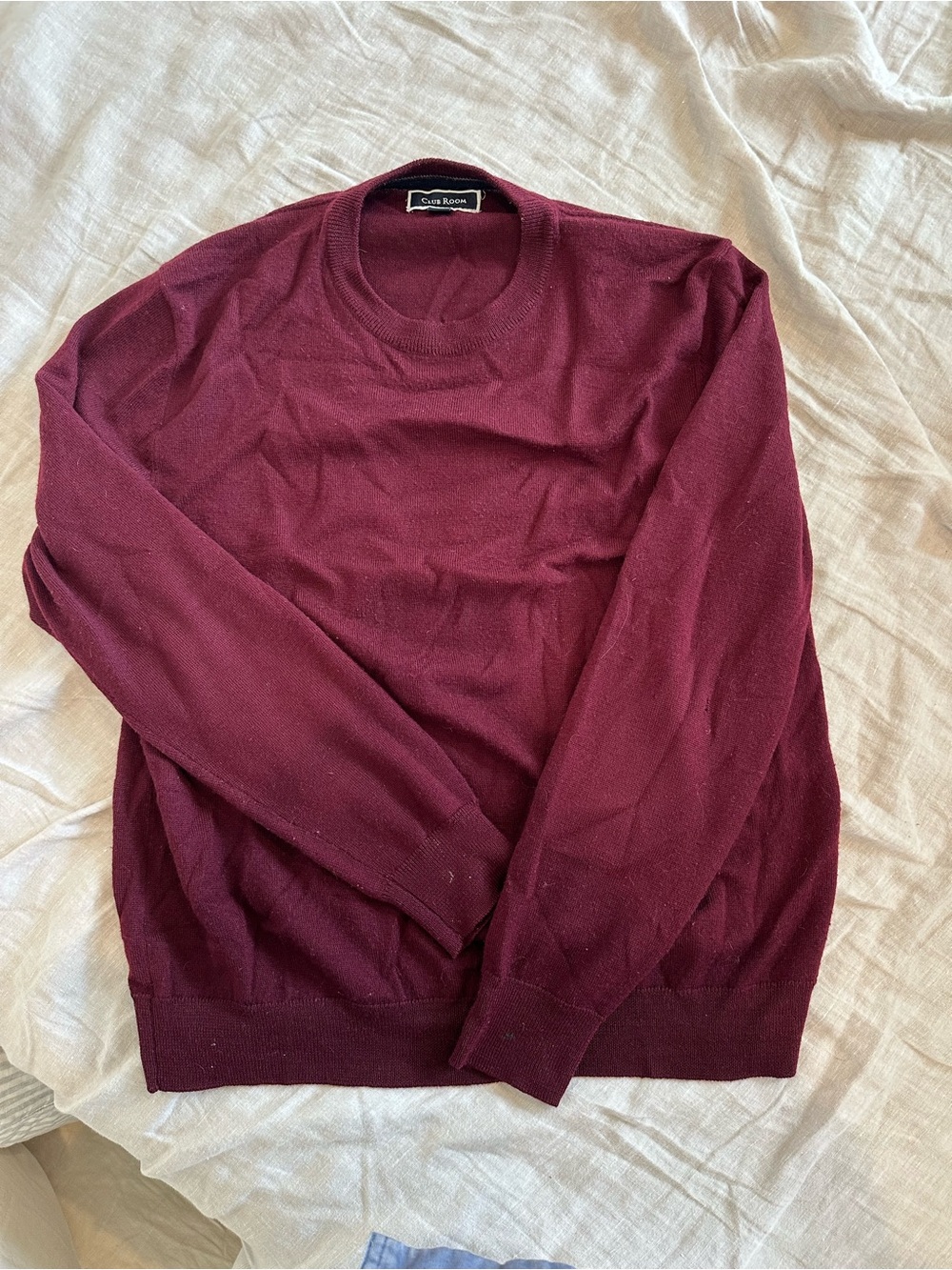 Club Room Men's Wine Crewneck Sweater